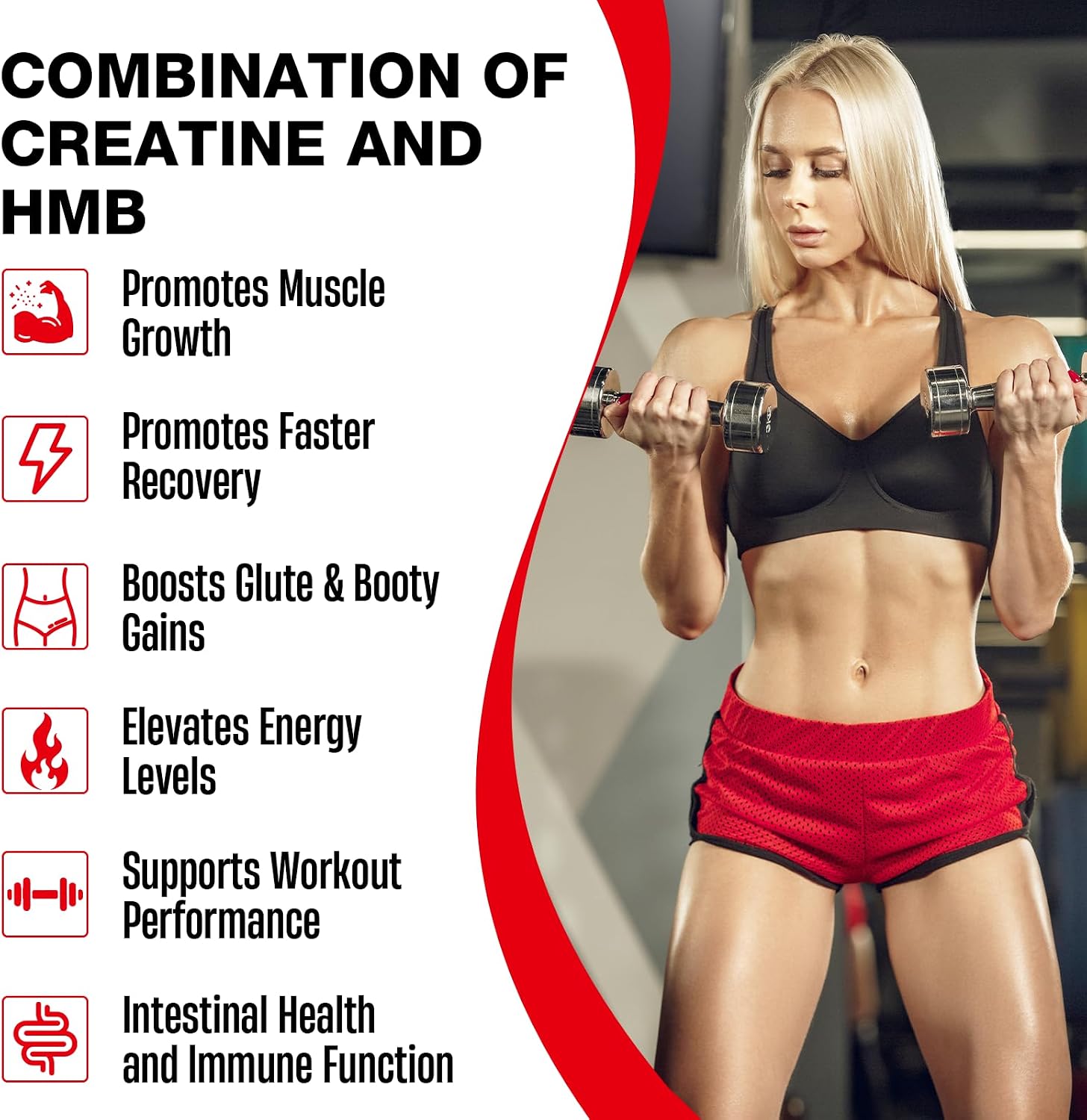 پودر کراتین و HMB Mightnes مدل Creatine HMB، 30 وعده