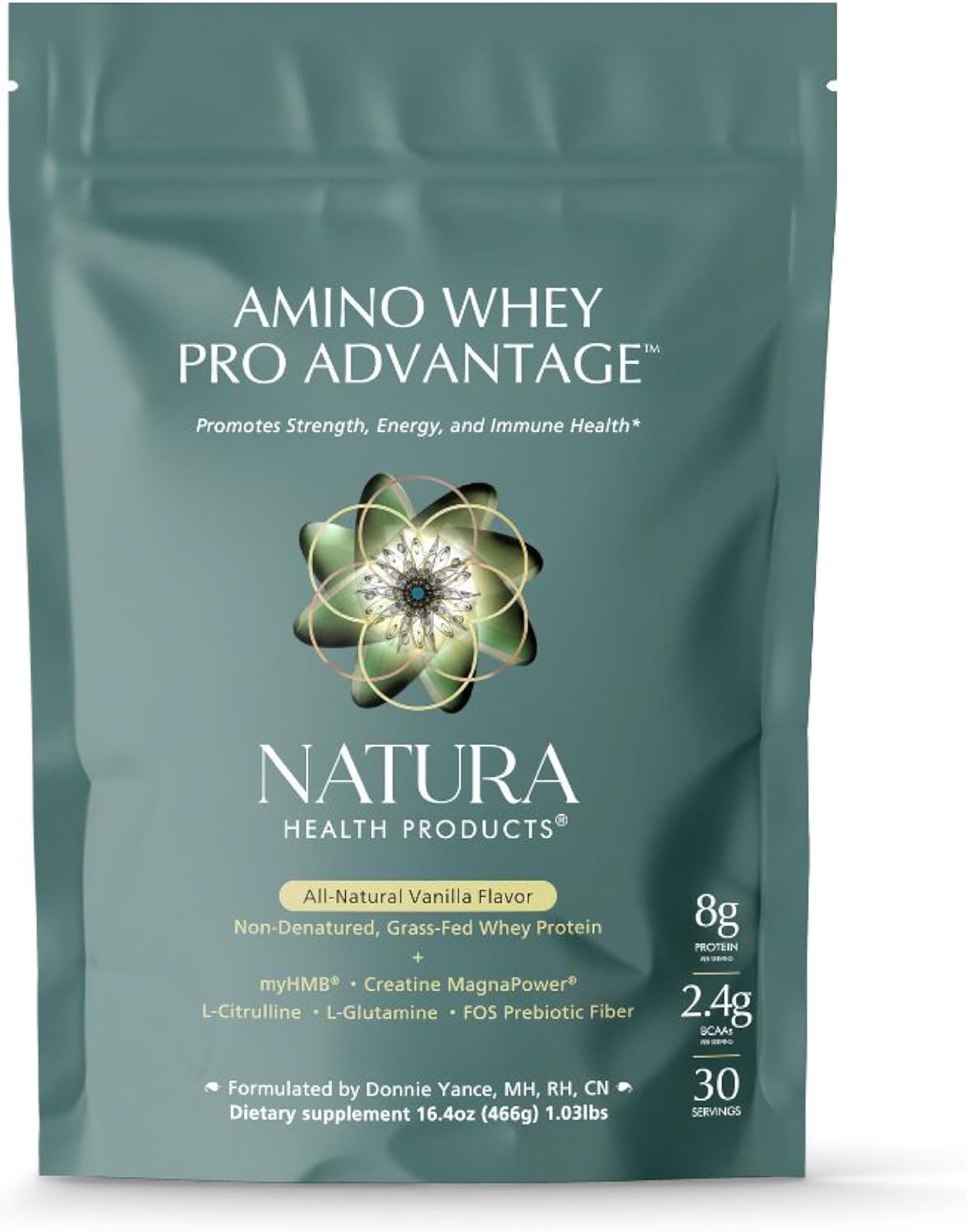 پودر پروتئین Natura Health Products مدل Amino Whey Pro Advantage، 30 وعده