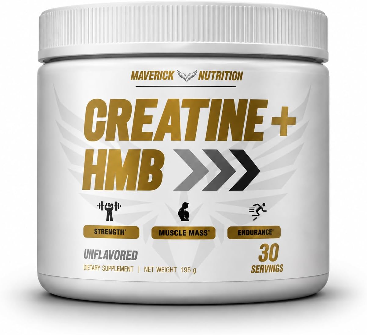پودر کراتین و HMB Maverick Nutrition مدل Creatine HMB، 30 وعده، بدون طعم