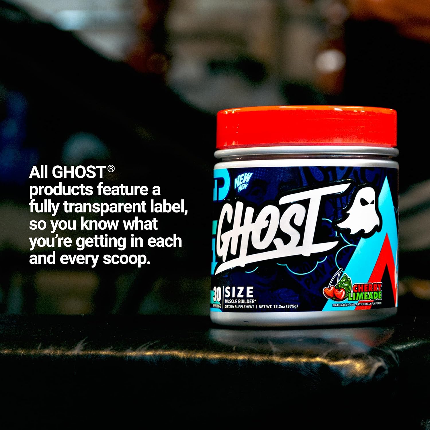 مکمل عضله‌ساز GHOST، 30 وعده، طعم لیموناد آلبالو