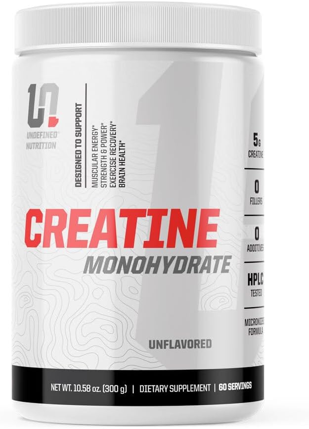 پودر کراتین Undefined Nutrition، 60 وعده، بدون طعم