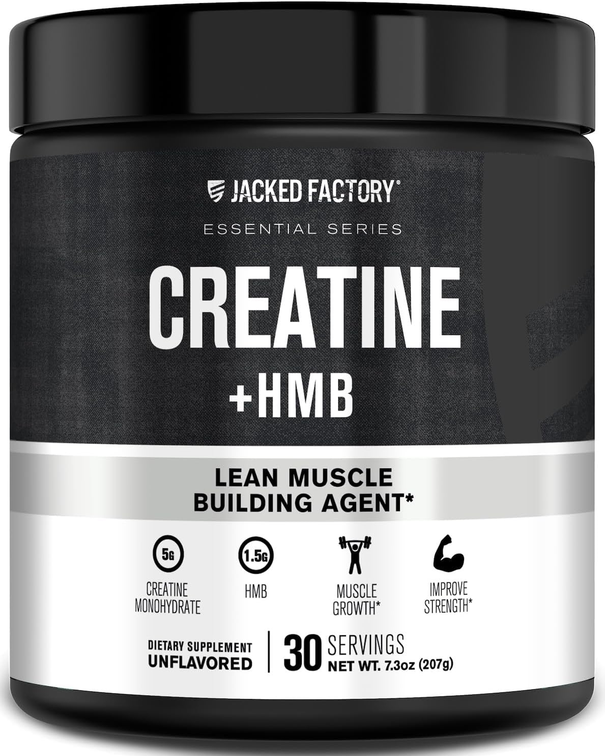 پودر کراتین و HMB Jacked Factory، 30 وعده، بدون طعم