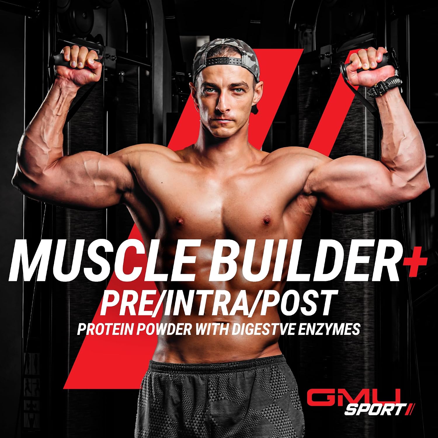 پودر پروتئین GMU SPORT مدل Muscle Builder، 28 گرم، 20 وعده