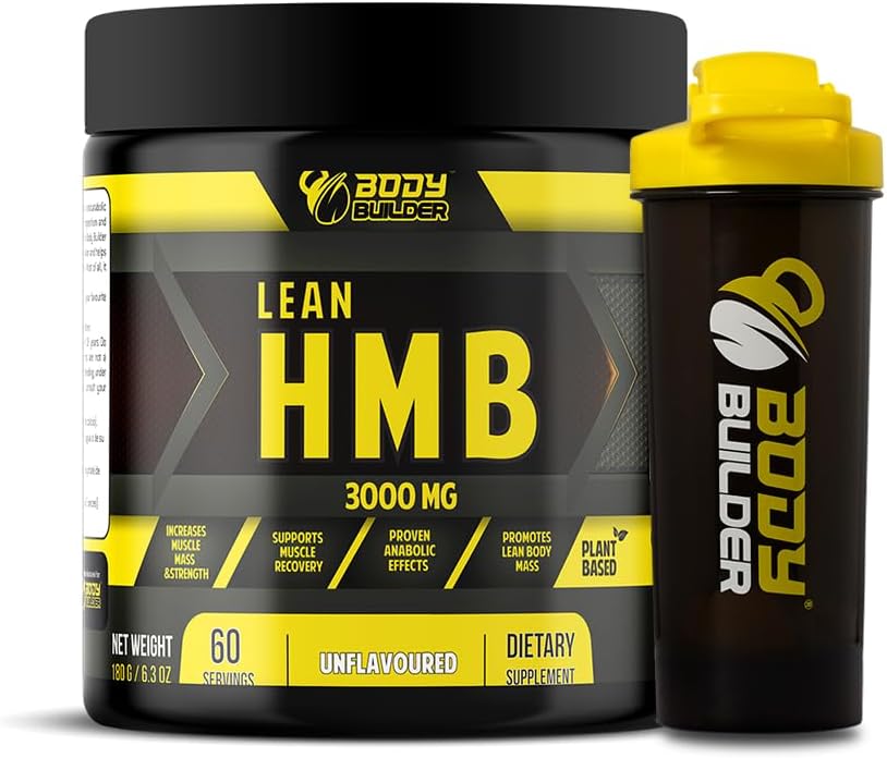 پودر HMB Body Builder مدل HMB 3000، 3000 میلی‌گرم HMB، 60 وعده، بدون شیکر، بدون طعم