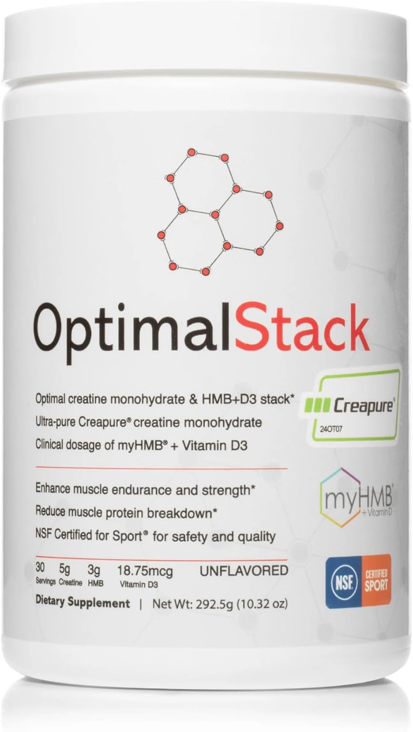 پودر کراتین و HMB optimal amino، 30 وعده، بدون طعم