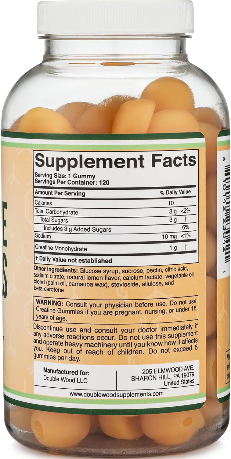 پاستیل کراتین Double Wood Supplements، 120 عدد