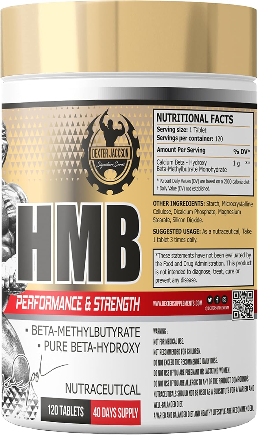 قرص HMB DEXTER JACKSON مدل Gold Signature Series، 120 قرص