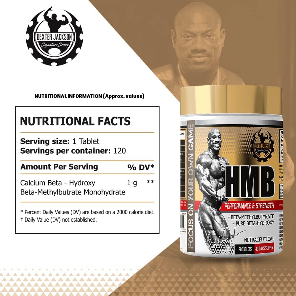 قرص HMB DEXTER JACKSON مدل Gold Signature Series، 120 قرص