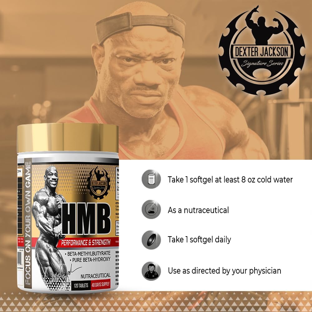 قرص HMB DEXTER JACKSON مدل Gold Signature Series، 120 قرص