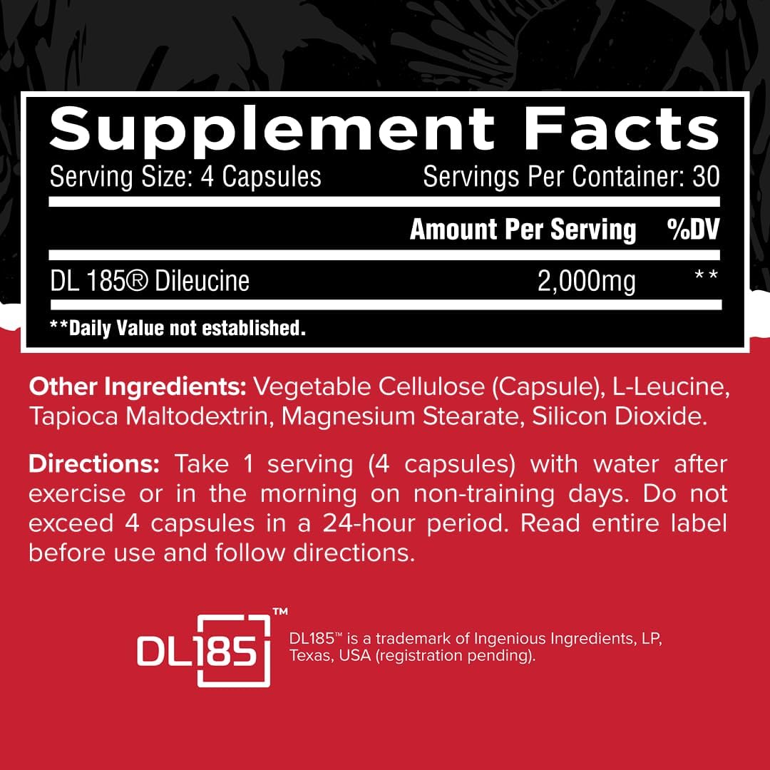 مکمل آمینو اسید Unmatched مدل Dileucine Amino Acid Peptide، 30 وعده، 120 کپسول