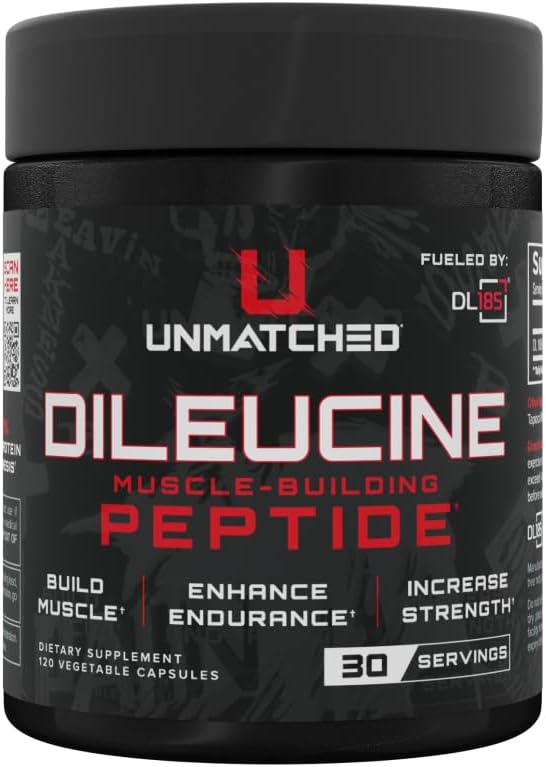 مکمل آمینو اسید Unmatched مدل Dileucine Amino Acid Peptide، 30 وعده، 120 کپسول