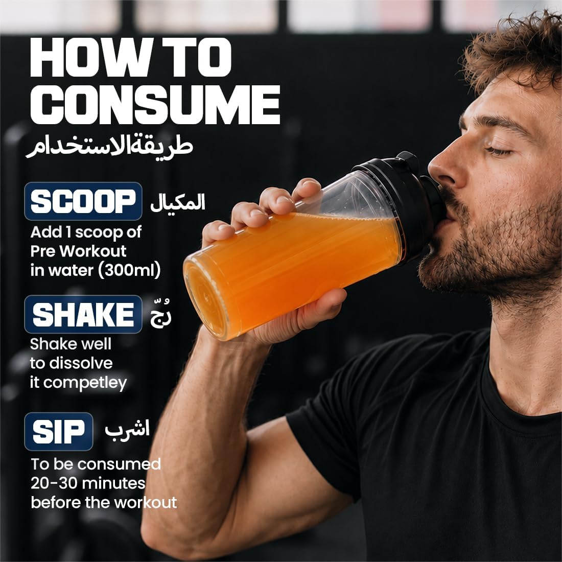پودر پری‌ورک‌اوت FAST&UP، 300 گرم، 30 وعده، 1 بسته، طعم پرتقال