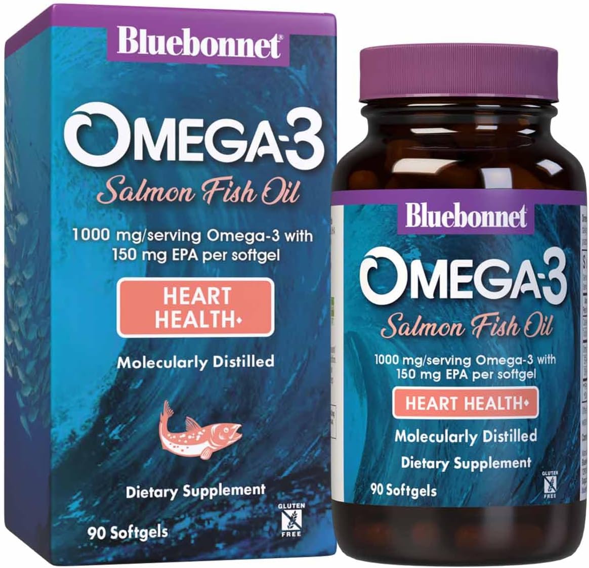 کپسول روغن ماهی امگا ۳، BlueBonnet، 90 عدد