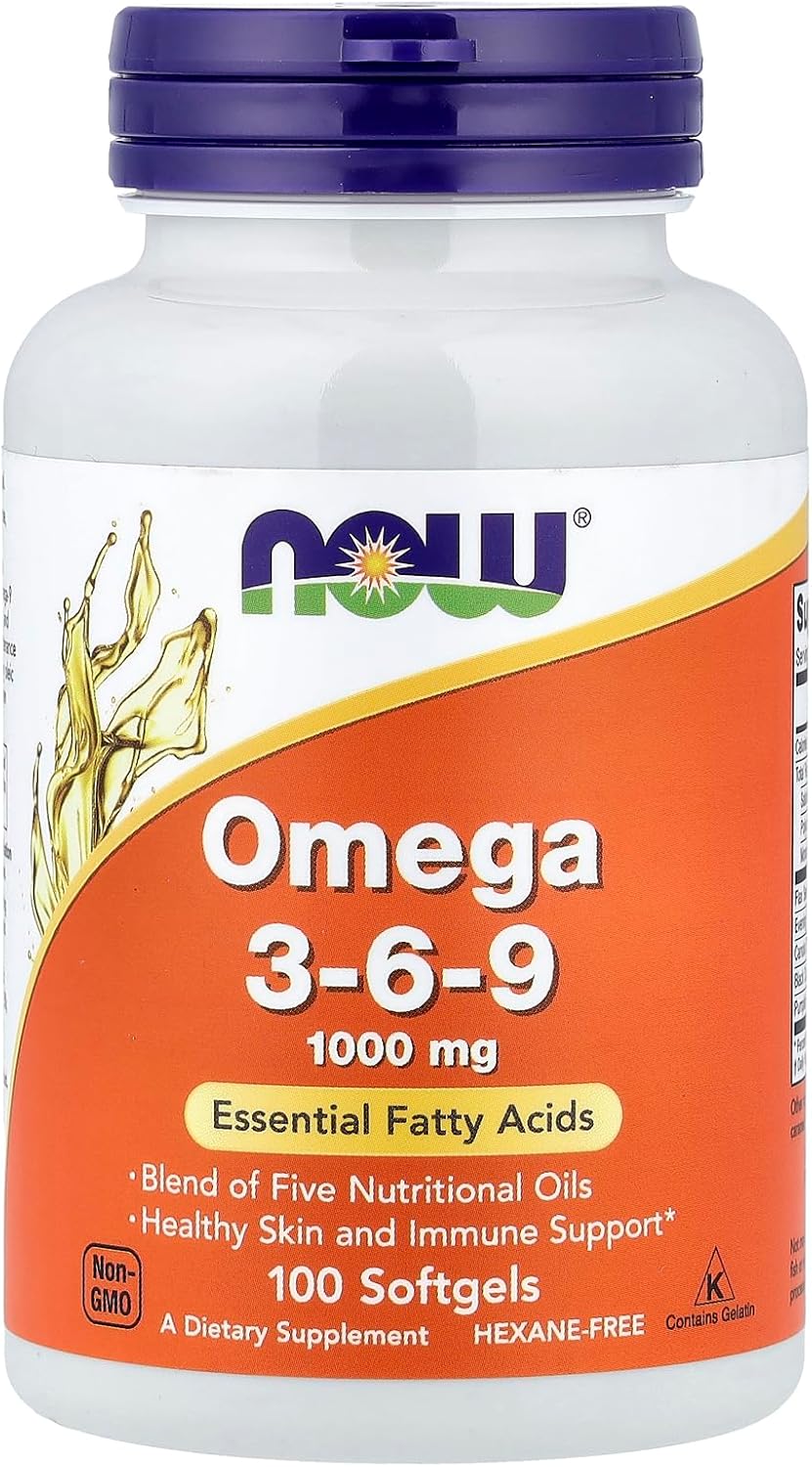 مکمل امگا ۳-۶-۹، NOW Foods، 100 سافت‌ژل