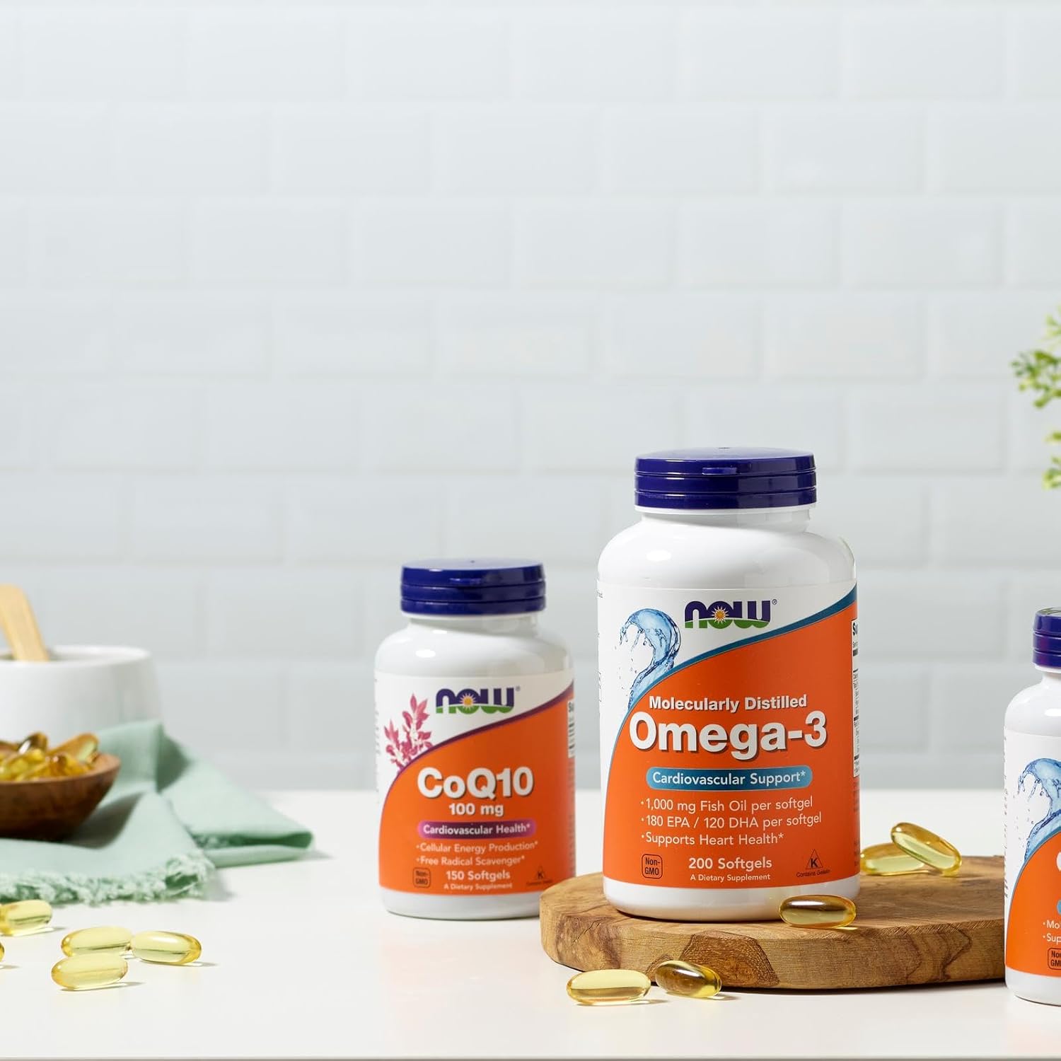 کپسول روغن ماهی امگا ۳، NOW Foods، مدل Ultra Omega-3، EPA 500 میلی‌گرم و DHA 250 میلی‌گرم، 180 سافت‌ژل
