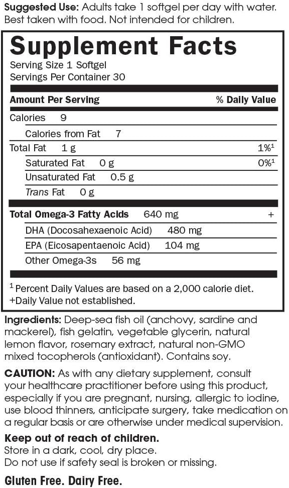 مکمل امگا ۳ و DHA دوران بارداری، Garden of Life، مدل Prenatal DHA، 30 عدد، طعم لیمو