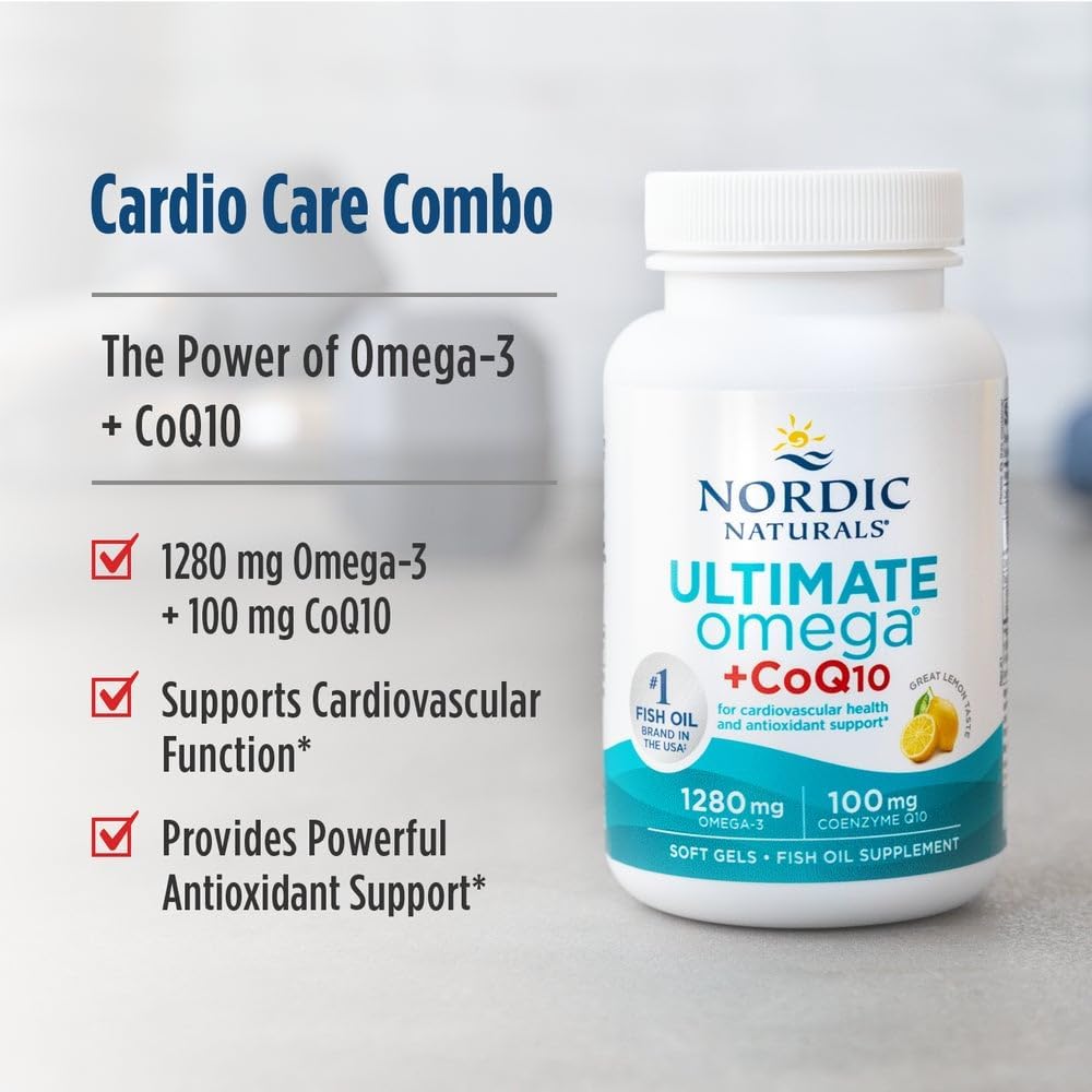 مکمل امگا ۳ و کوآنزیم Q10، Nordic Naturals، مدل Ultimate Omega