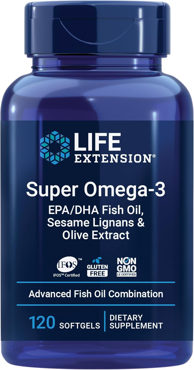 کپسول روغن ماهی امگا ۳، Life Extension، 120 سافت‌ژل