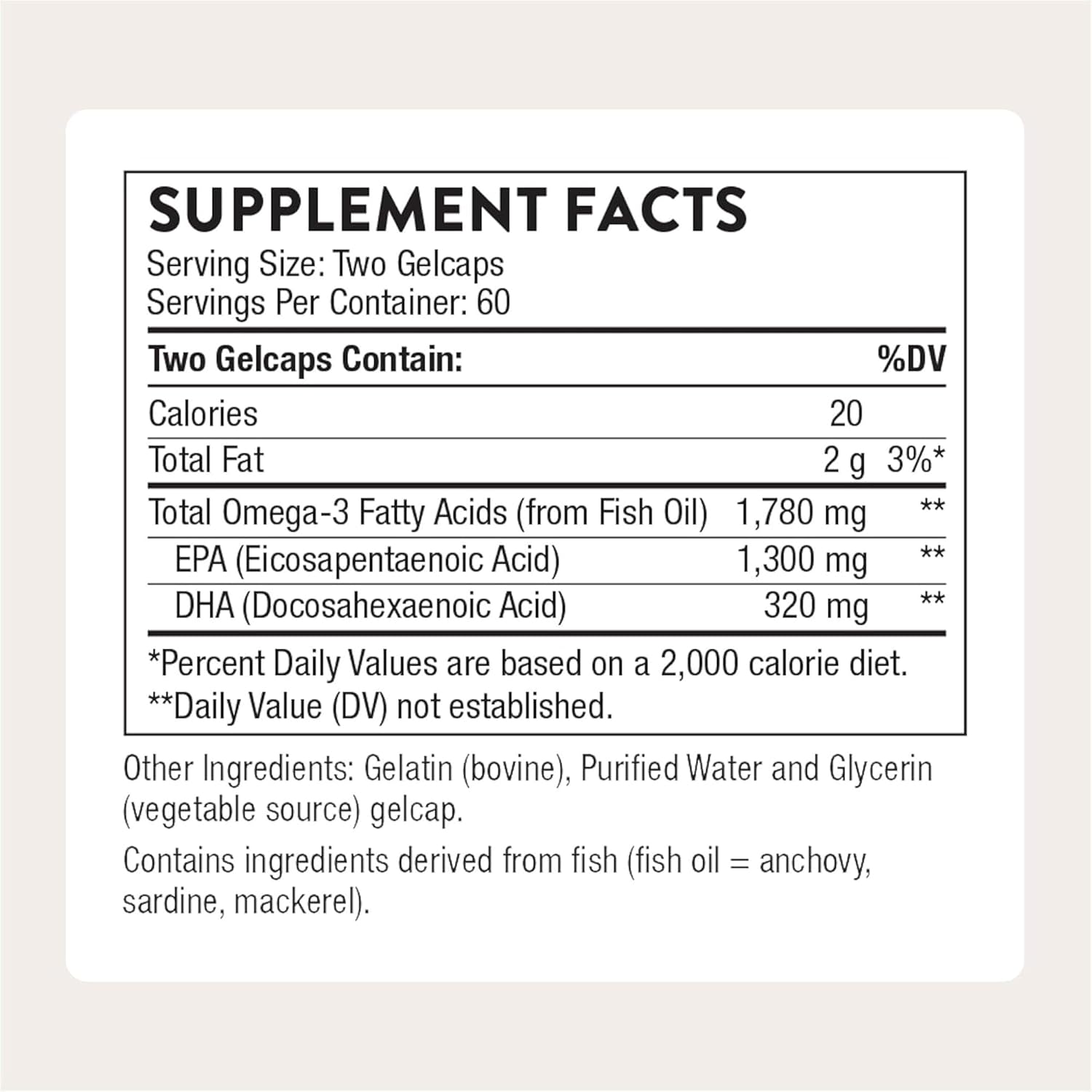 کپسول روغن ماهی امگا ۳، Thorne، مدل Super EPA Pro، 120 سروینگ