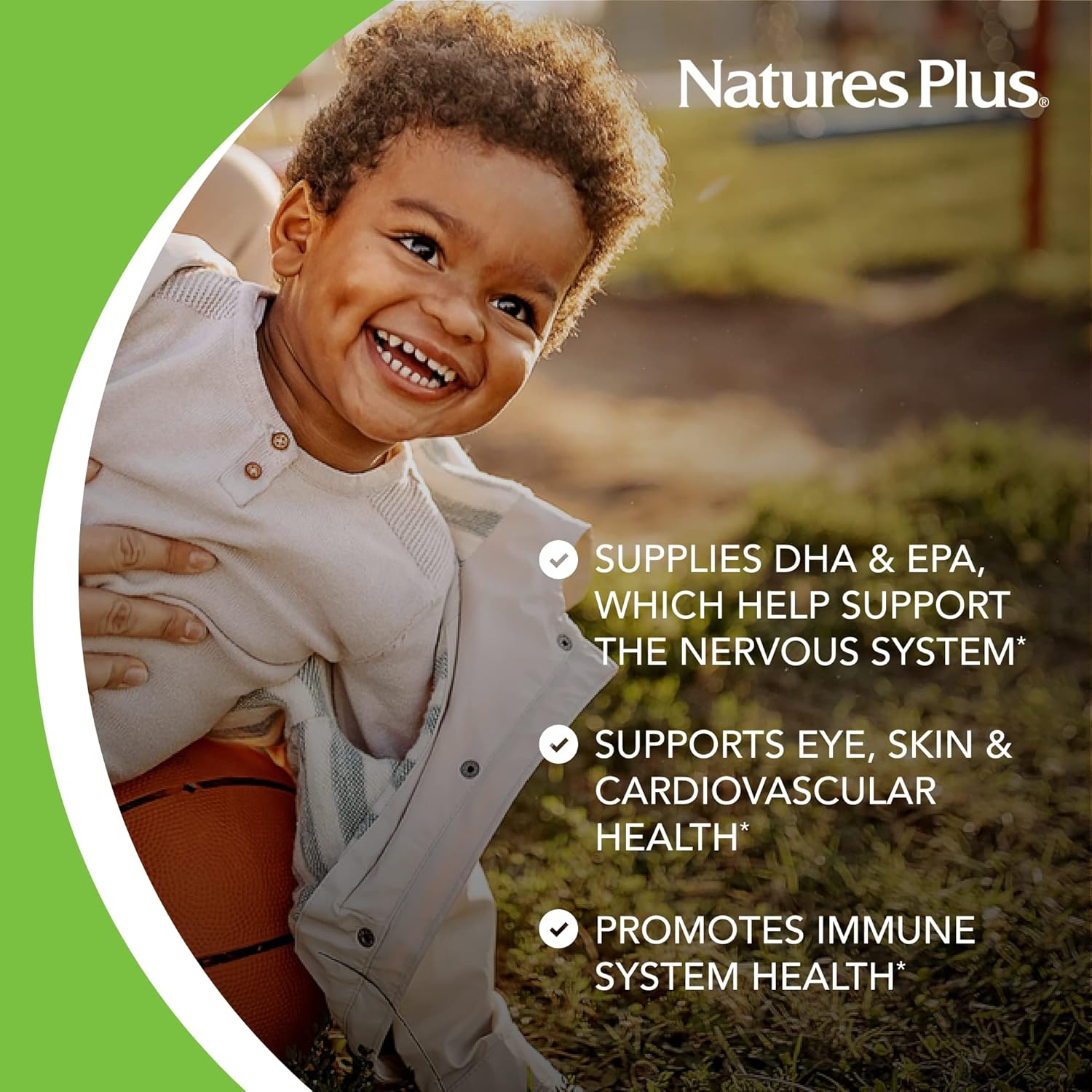 کپسول جویدنی امگا ۳ کودکان، Nature's Plus، 90 سافت‌ژل، طعم لیمو طبیعی