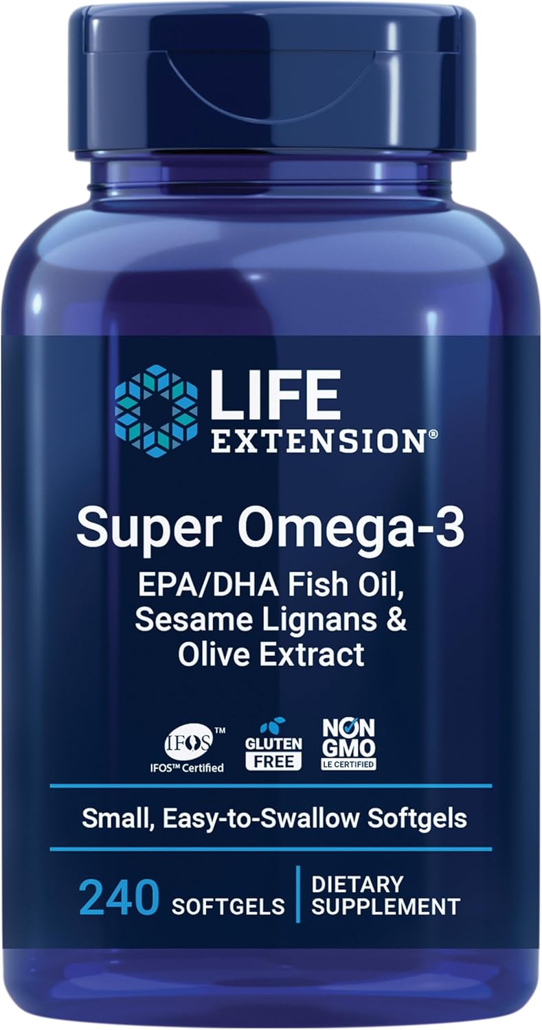 کپسول روغن ماهی امگا ۳، Life Extension، 240 سافت‌ژل