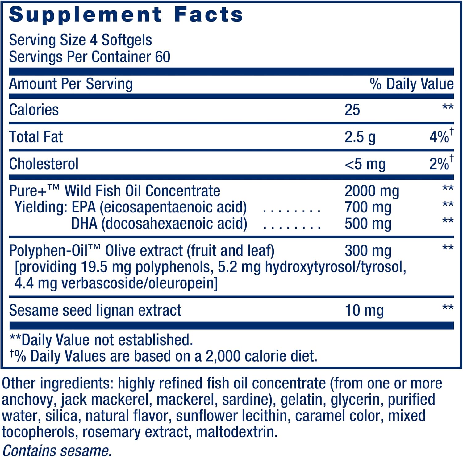 کپسول روغن ماهی امگا ۳، Life Extension، 240 سافت‌ژل