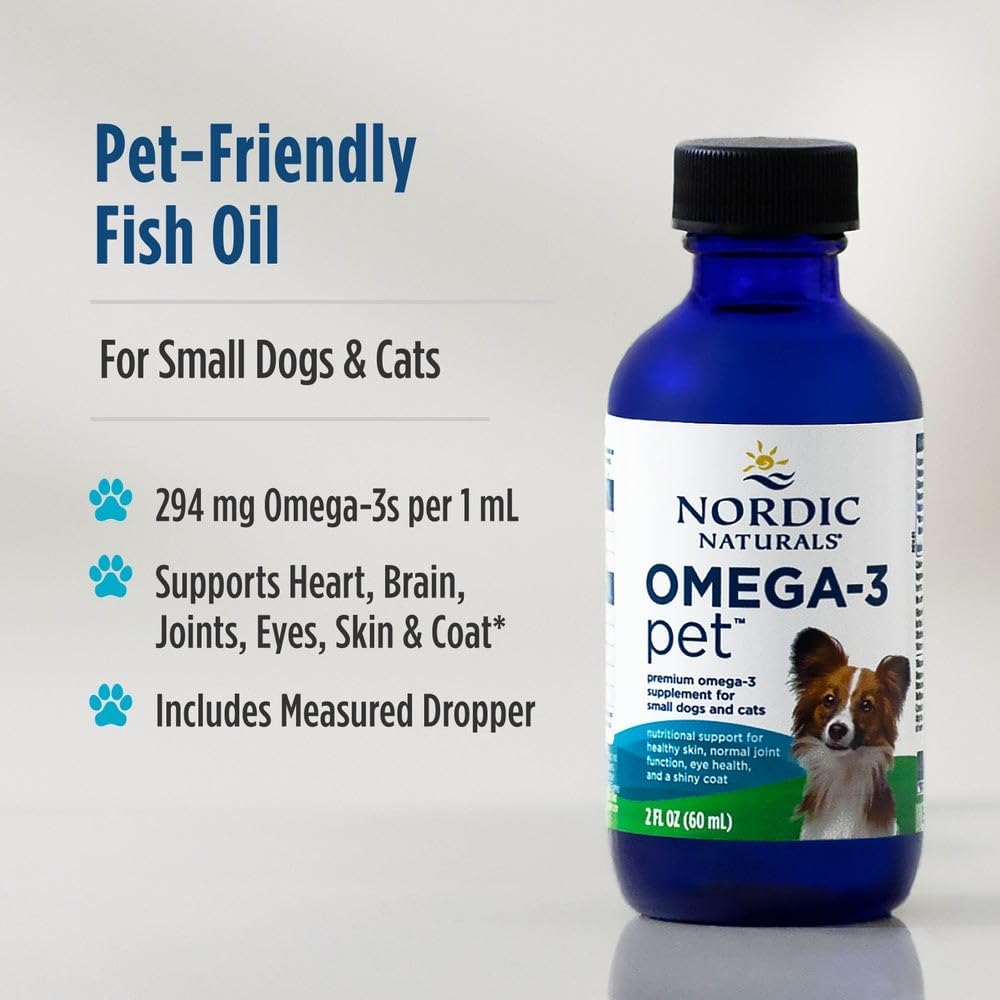 مکمل امگا ۳ برای سگ و گربه، Nordic Naturals، 60 میلی‌لیتر