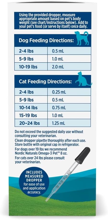 مکمل امگا ۳ برای سگ و گربه، Nordic Naturals، 60 میلی‌لیتر