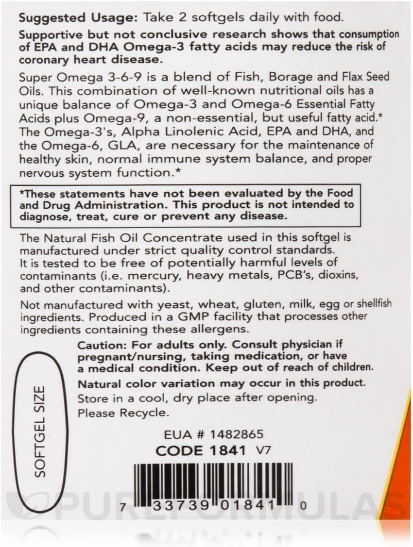 مکمل گیاهی امگا ۳-۶-۹، NOW Foods، مدل Super Omega 3-6-9، 180 سافت‌ژل