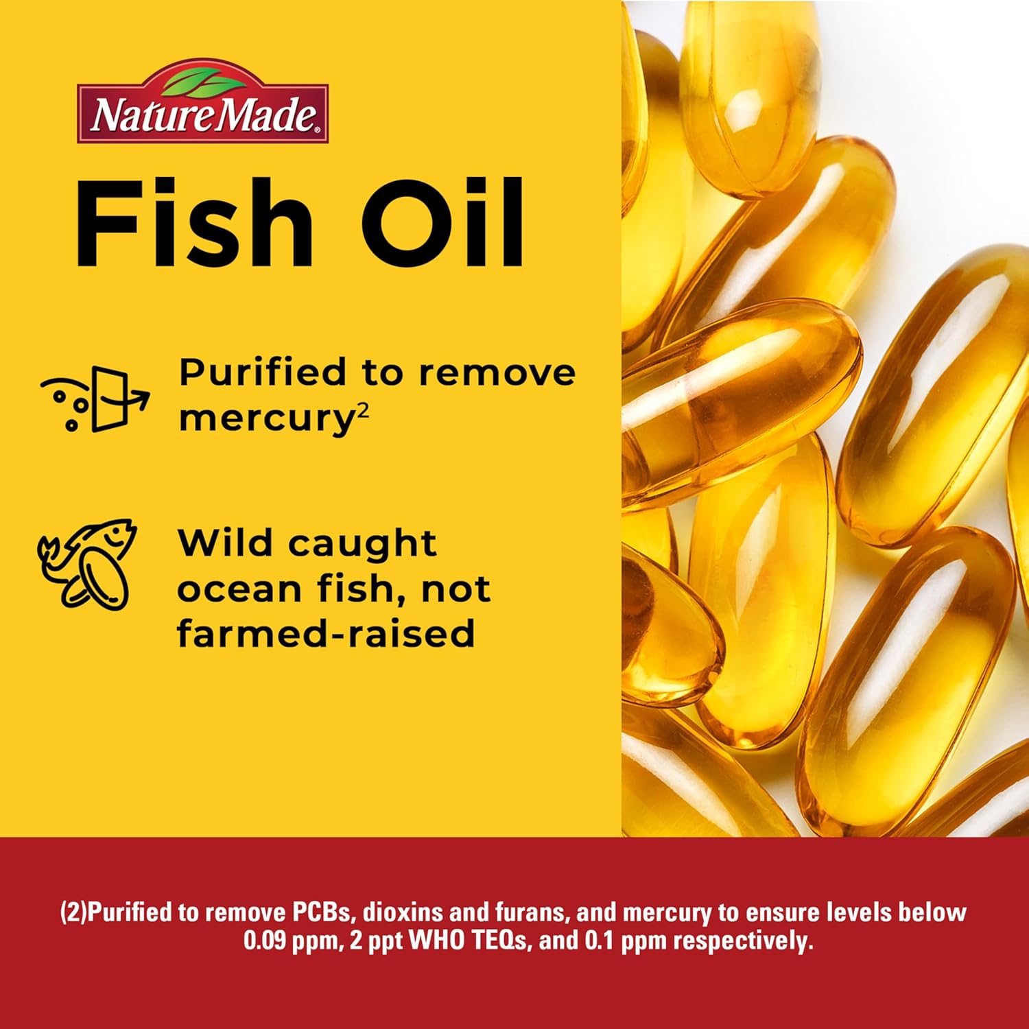 کپسول روغن ماهی امگا ۳، Nature Made، مدل Ultra Omega-3، 1400 میلی‌گرم، 90 سافت‌ژل