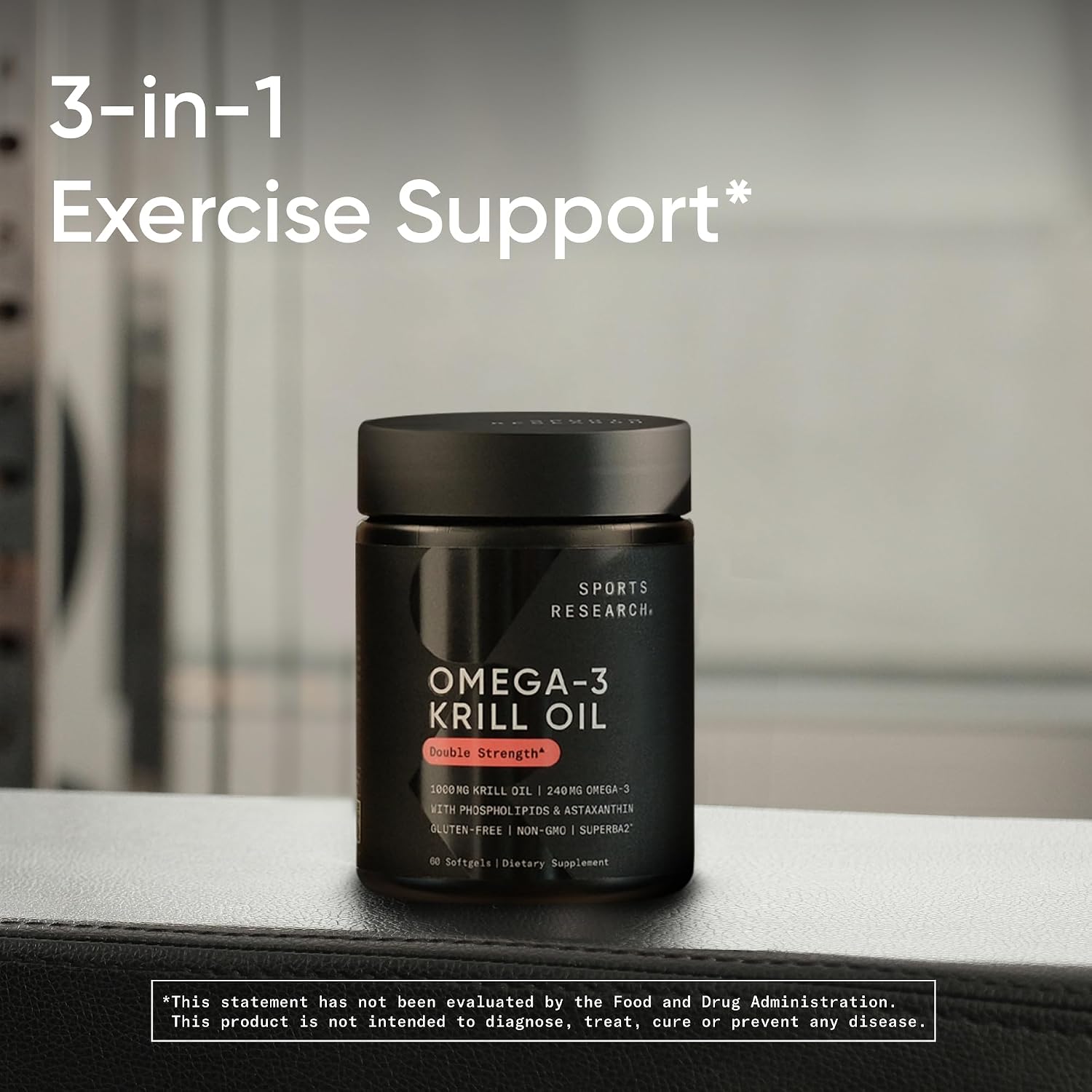 کپسول روغن کریل امگا ۳، Sports Research، 60 سافت‌ژل