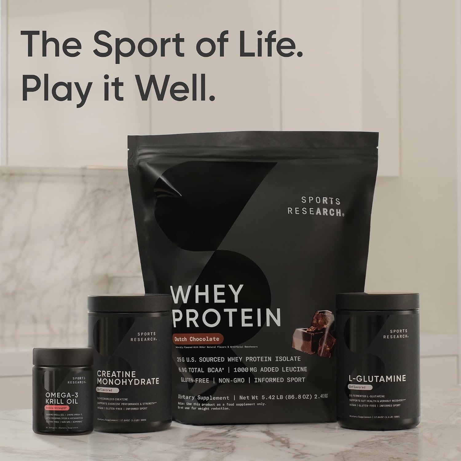 کپسول روغن کریل امگا ۳، Sports Research، 60 سافت‌ژل