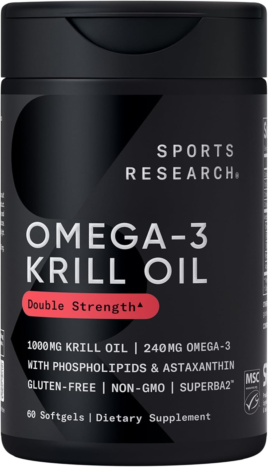 کپسول روغن کریل امگا ۳، Sports Research، 60 سافت‌ژل