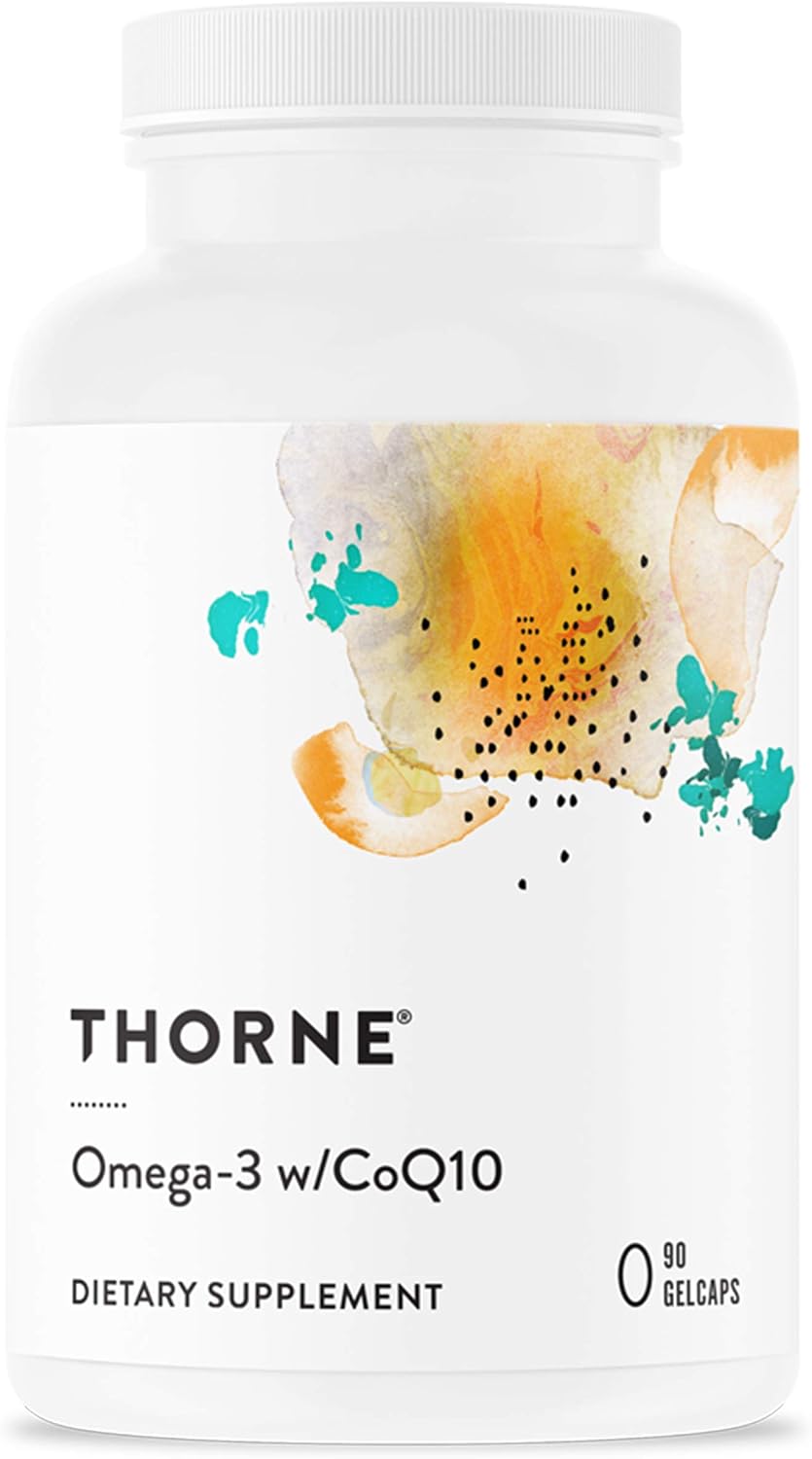 مکمل امگا ۳ و کوآنزیم Q10، Thorne، 90 سروینگ