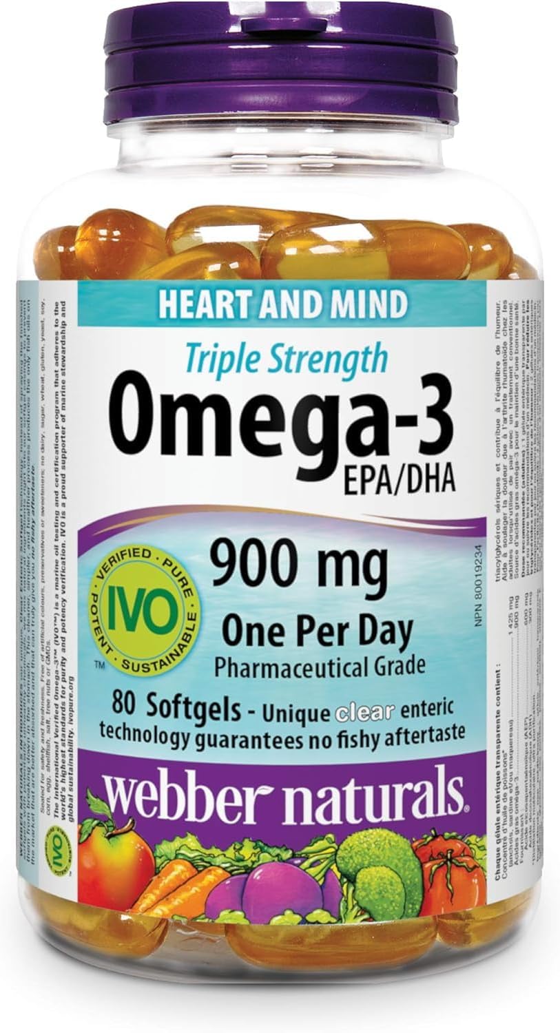 کپسول روغن ماهی امگا ۳، Webber Naturals