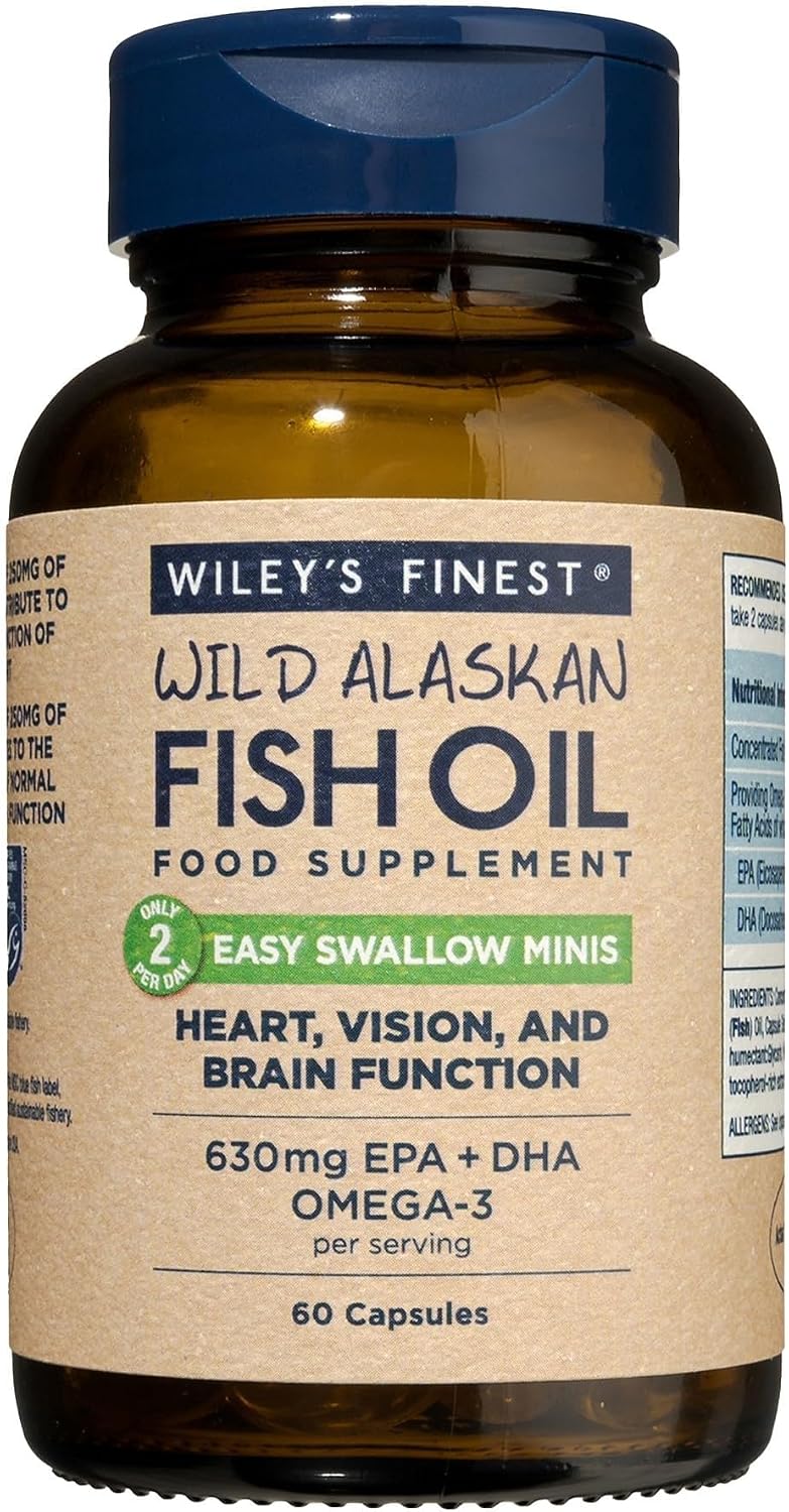 کپسول روغن ماهی امگا ۳، Wiley's Finest، 60 کپسول