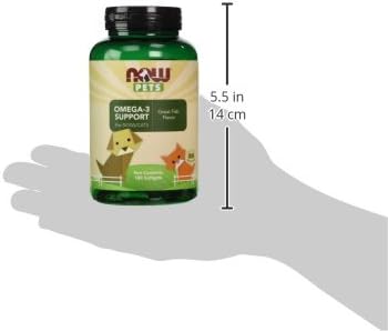 مکمل امگا ۳ برای سگ و گربه، NOW Foods، 180 سافت‌ژل