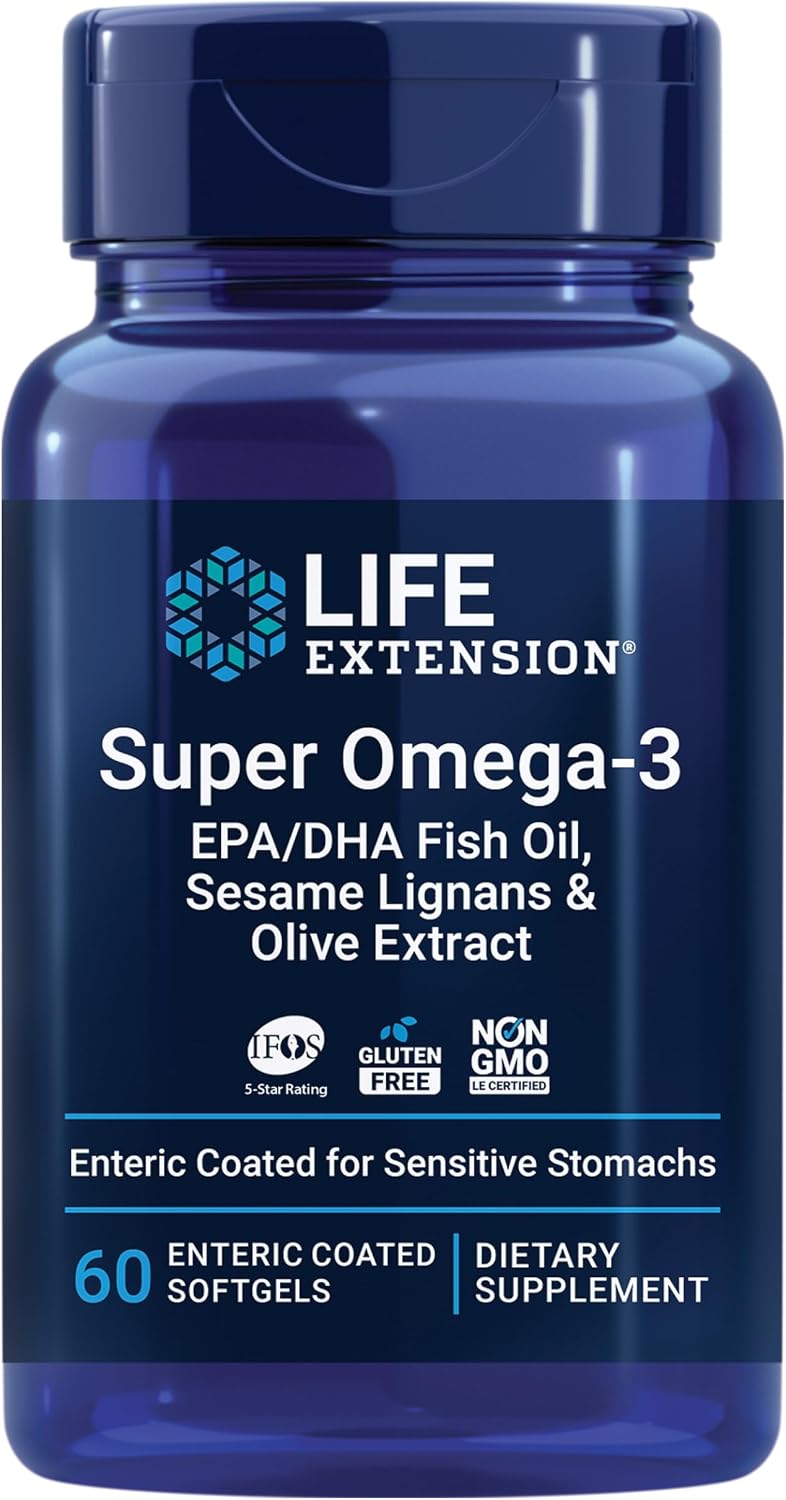 کپسول روغن ماهی امگا ۳، Life Extension، 60 سافت‌ژل