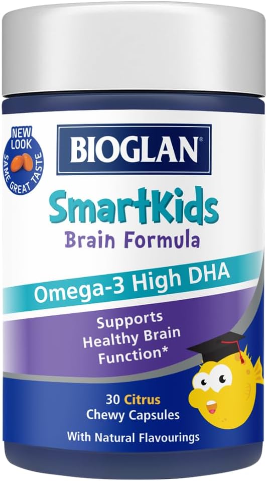 کپسول جویدنی امگا ۳ کودکان، Bioglan، 30 عدد جویدنی، طعم مرکبات