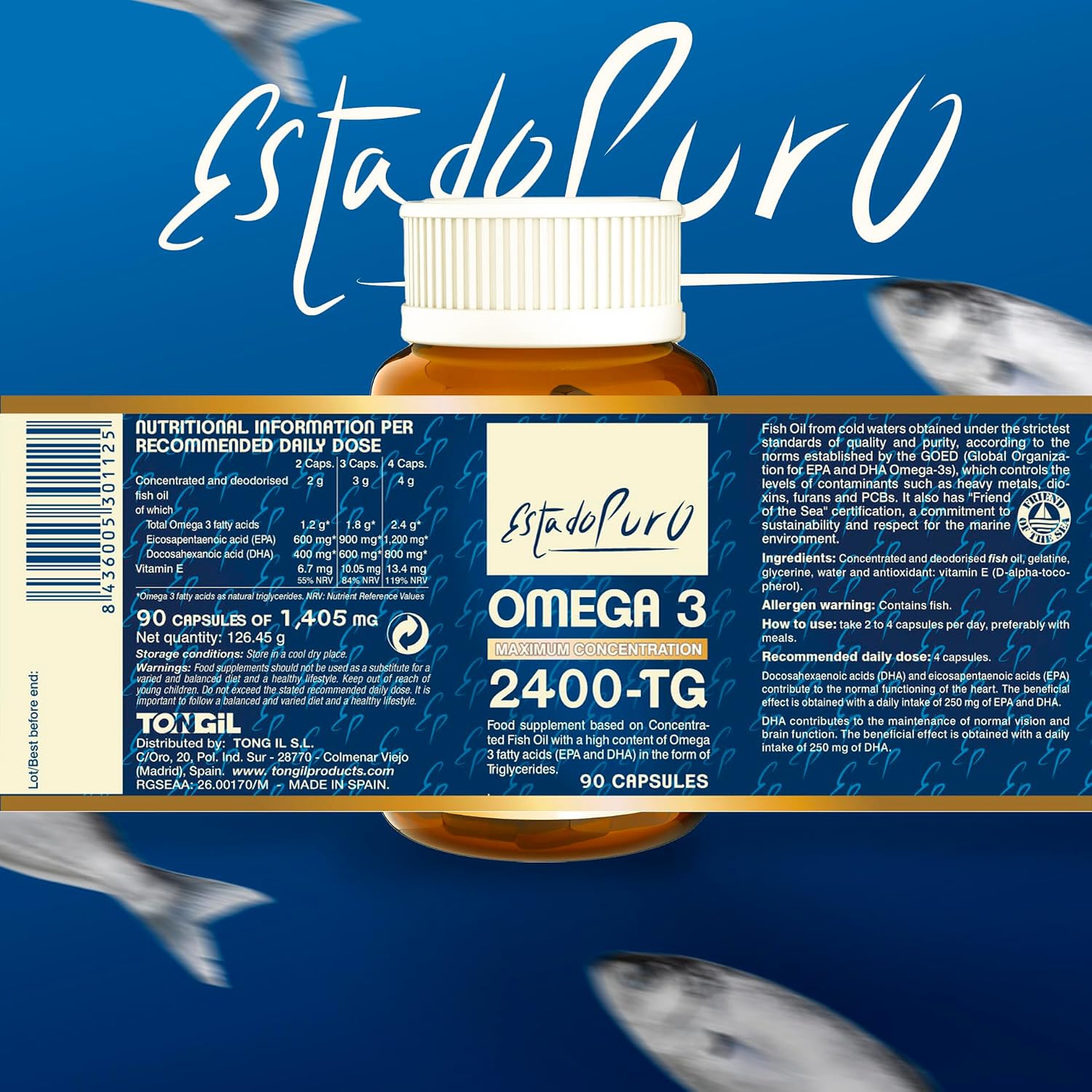 کپسول روغن ماهی امگا ۳، TONGIL، 90 سافت‌ژل