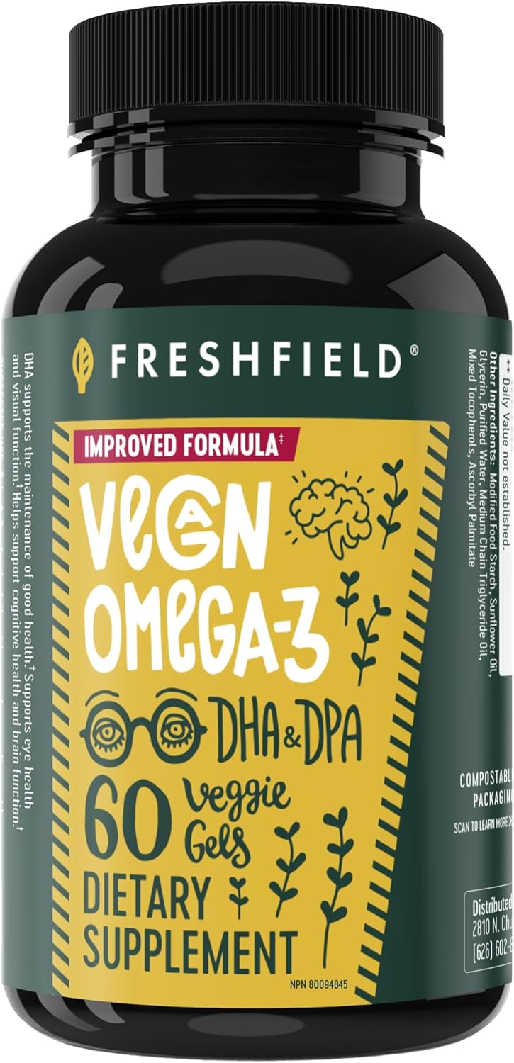 مکمل وگان امگا ۳ روغن جلبک، Freshfield Naturals
