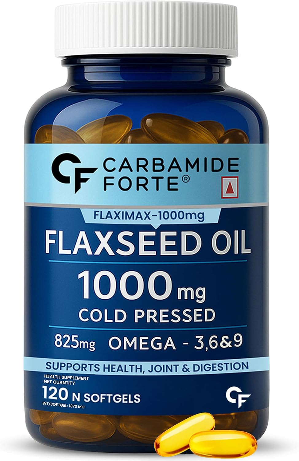 مکمل گیاهی امگا ۳-۶-۹، Carbamide Forte، 120 کپسول