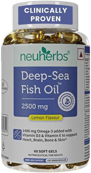 کپسول روغن ماهی امگا ۳، Neuherbs، 60 سافت‌ژل