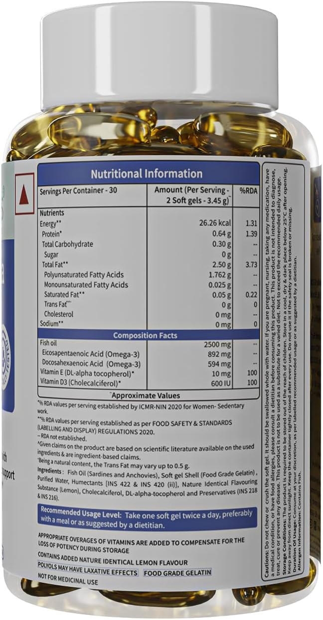 کپسول روغن ماهی امگا ۳، Neuherbs، 60 سافت‌ژل