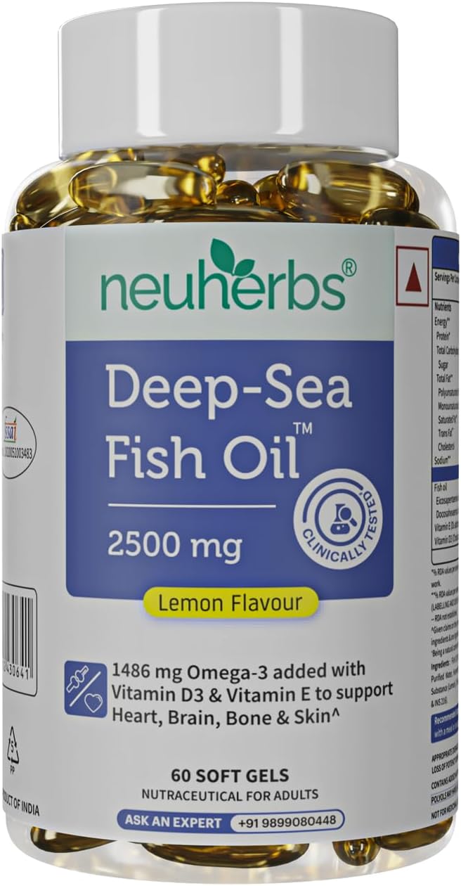 کپسول روغن ماهی امگا ۳، Neuherbs، 60 سافت‌ژل