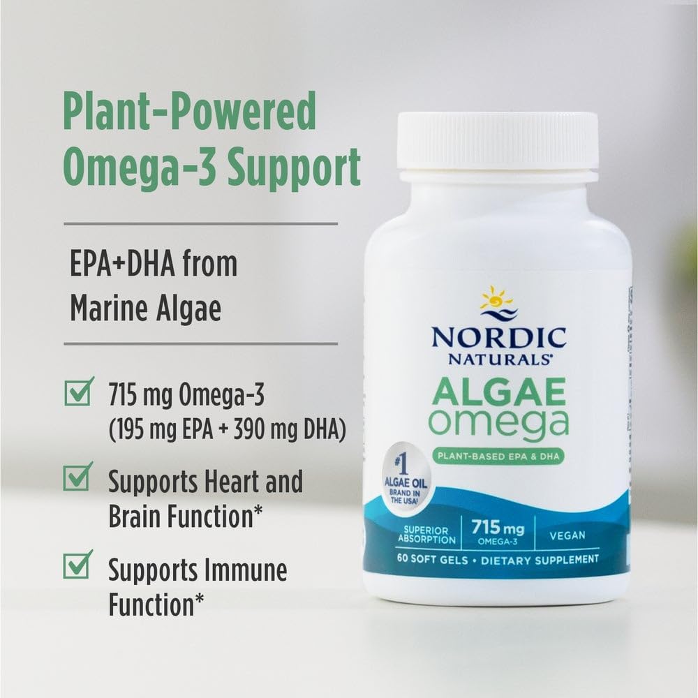 مکمل وگان امگا ۳ روغن جلبک، Nordic Naturals، 90 عدد