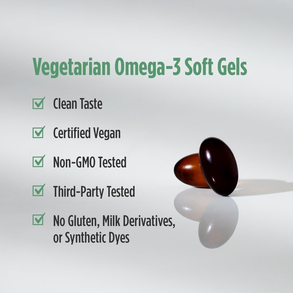 مکمل وگان امگا ۳ روغن جلبک، Nordic Naturals، 90 عدد