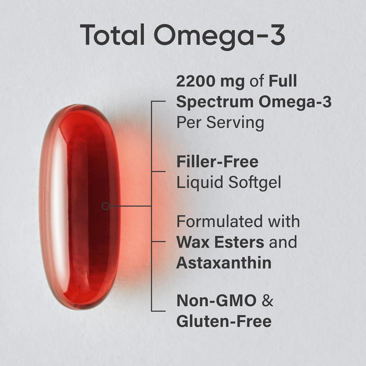 کپسول روغن کریل امگا ۳، Sports Research، مدل Total Omega، 120 سافت‌ژل