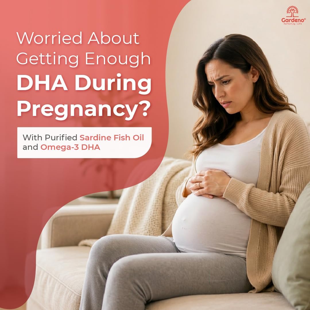 مکمل امگا ۳ و DHA دوران بارداری، Gardeno Nurturing Life، 90 سافت‌ژل