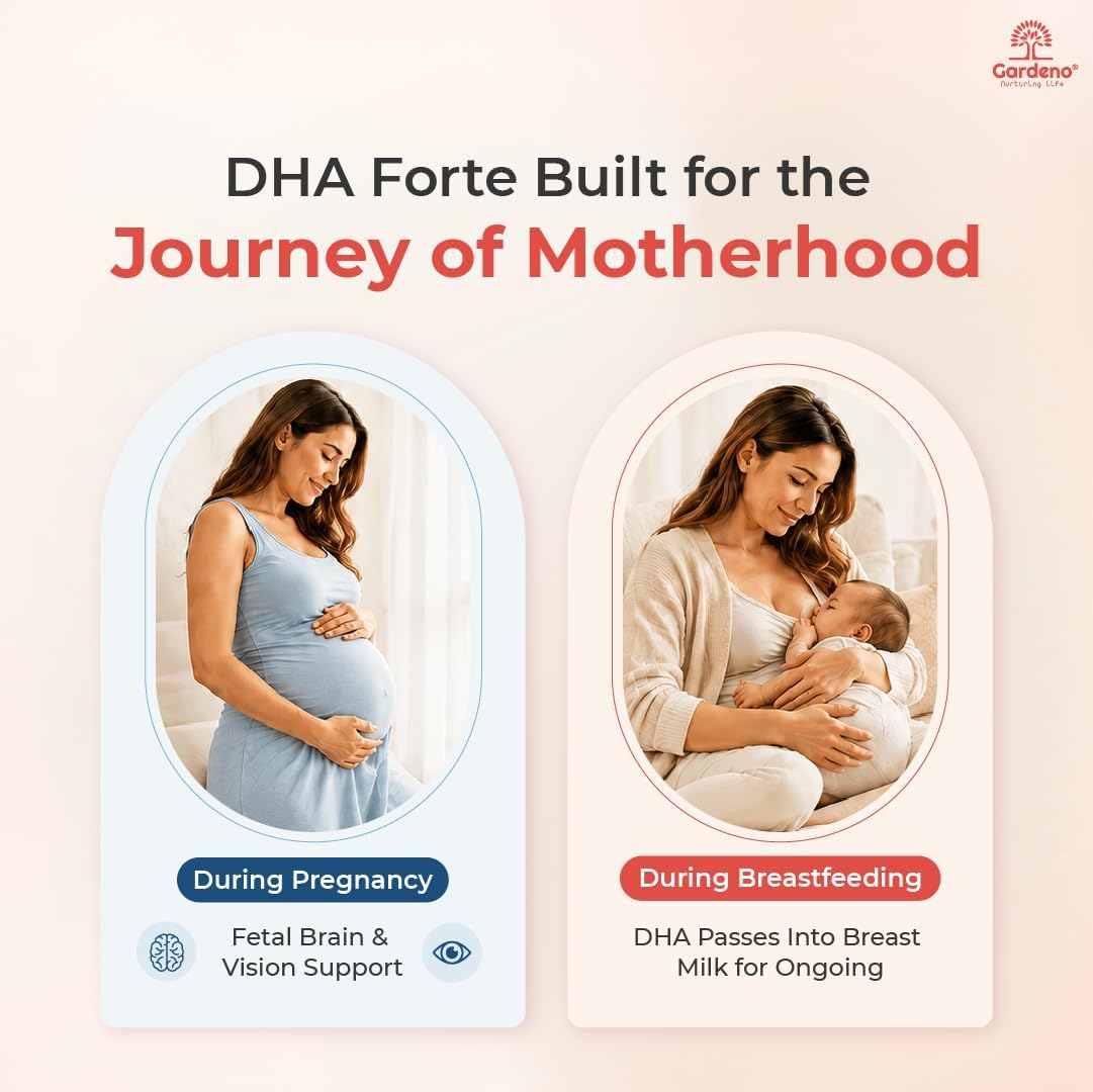 مکمل امگا ۳ و DHA دوران بارداری، Gardeno Nurturing Life، 90 سافت‌ژل